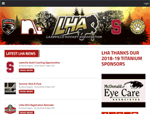 Tablet Screenshot of lakevillehockey.org